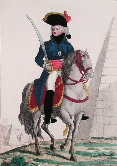 Retrato de Jean Baptiste Kleber (1753-1800) en las Pirámides, finales del siglo XVIII de French School