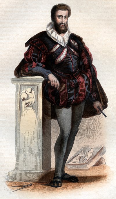 Retrato de Jean Goujon (1510-c.1566), escultor y arquitecto francés. de French School
