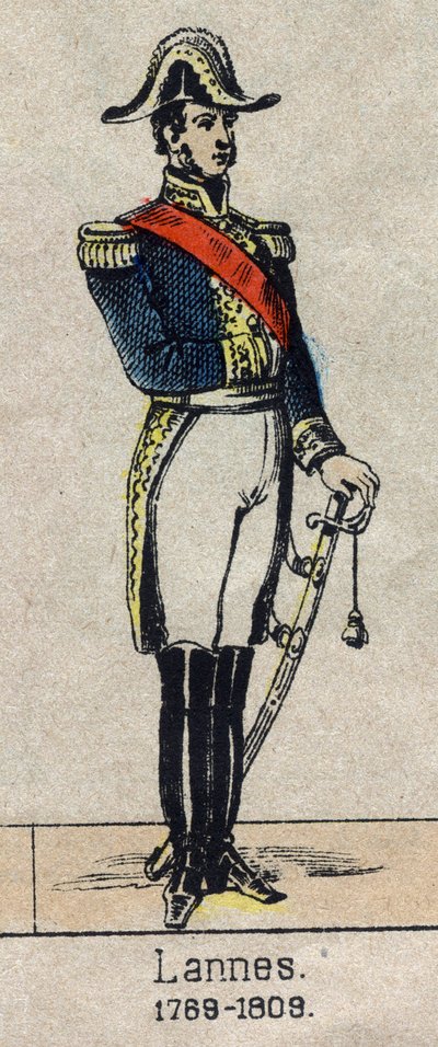 Retrato de Jean Lannes, Duque de Montebello, Mariscal de Francia (1769-1809). Imagen de Épinal de finales del siglo XIX de French School