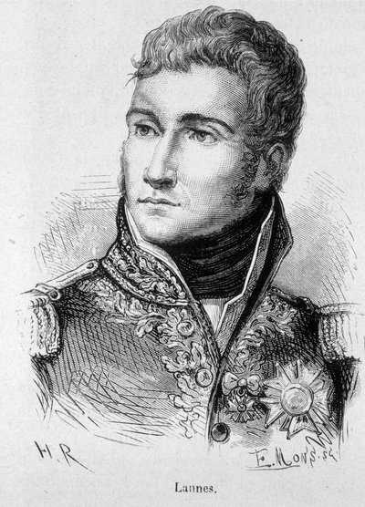 Retrato de Jean Lannes, Duque de Montebello, Mariscal de Francia (1769 - 1809) - en “The History of France” de Henri Martin de French School