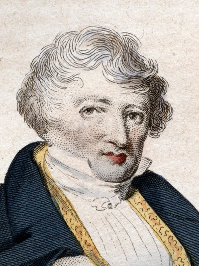 Retrato de Georges Cuvier (1769-1832), naturalista y zoólogo francés de French School