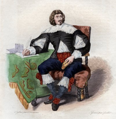 Retrato de Jean Louis Guez de Balzac (1597-1654) de French School