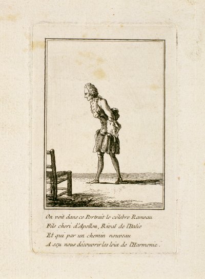 Retrato de Jean Philippe Rameau (1683-1764) de French School