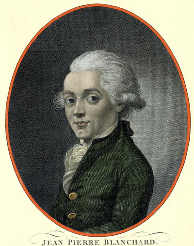 Retrato de Jean Pierre (Jean-Pierre) Blanchard (1753-1809), aeronauta francés. de French School