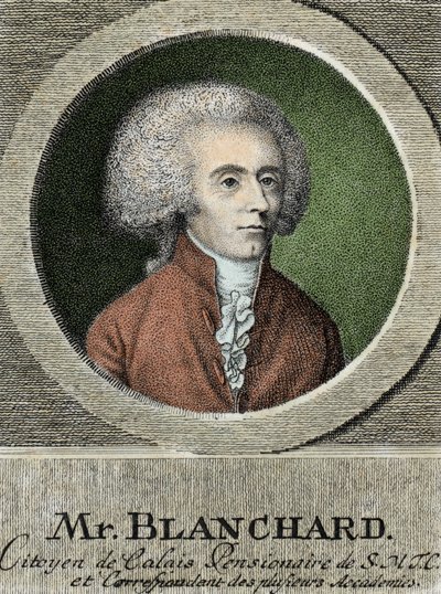 Retrato de Jean Pierre (Jean-Pierre) Blanchard (1753-1809), aeronauta francés de French School