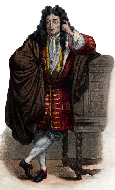 Retrato de Jean de La Bruyère (1645-1696), ensayista y moralista francés. de French School