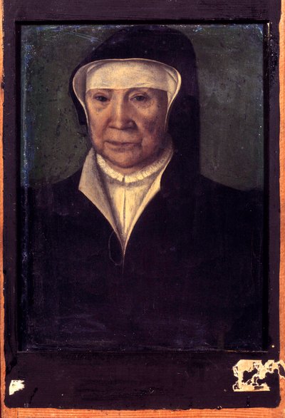 Retrato de Juana de Navarra (1273-1305), reina de Francia. Pintura de la Escuela Francesa. Siglo XVI. Versalles. Museo del Castillo de French School