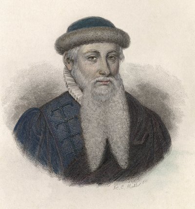 Retrato de Johannes Gensfleisch, conocido como Gutenberg de French School