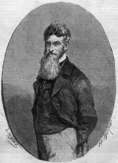 Retrato de John Brown (1800-1859), activista estadounidense contra la esclavitud. Grabado en “Le Monde Illustré” n°140 del 17 de diciembre de 1859. de French School