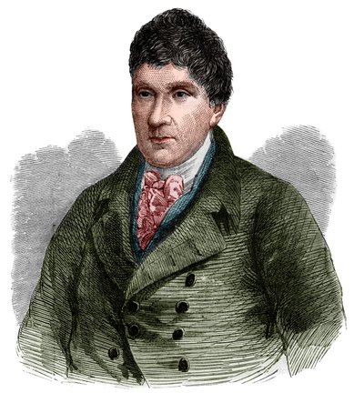Retrato de John Rennie (1761-1821), ingeniero civil escocés de French School