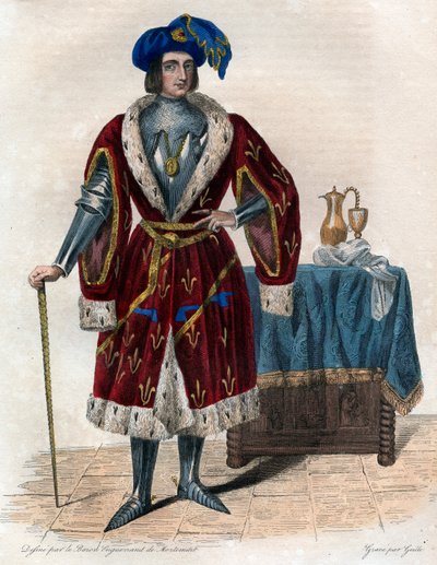 Retrato de Juan de Orleans, Conde de Dunois (1402-1468) de French School