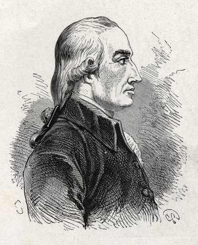 Retrato de Joseph Black (1761 - 1799), físico y químico británico (descubrimiento de la magnesia) - en 