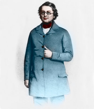 Retrato de Joseph Skoda (1805-1881), médico, profesor y dermatólogo checo de French School
