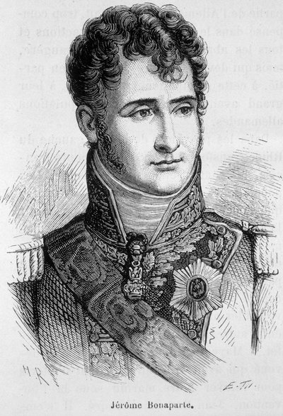 Retrato de Jérôme Bonaparte (1784 - 1860) - en “La Historia de Francia” de Henri Martin de French School