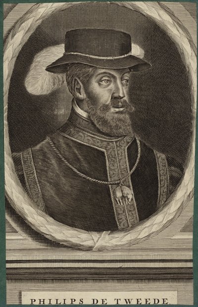 Retrato del Rey Felipe II de España de French School