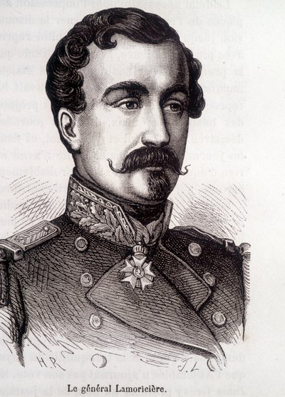 Retrato de Lamoricière, General y Político francés (1806 - 1865) de French School