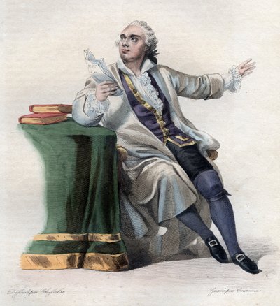 Retrato de Lekain (1729-1778), actor francés. de French School
