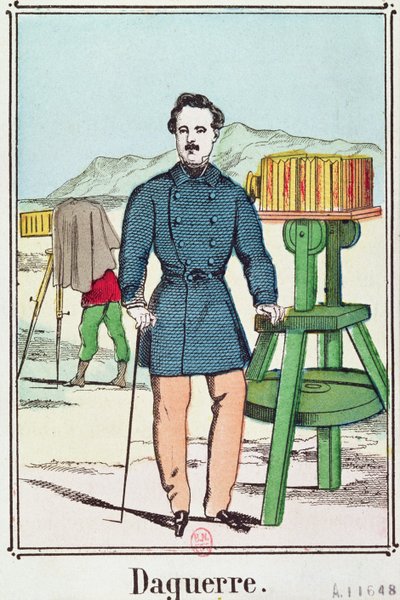 Retrato de Louis-Jacques Daguerre (1787-1851) de French School
