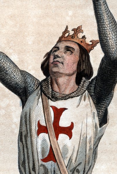 Retrato de Luis IX de Francia (San Luis) (1214-1270), rey de Francia de French School