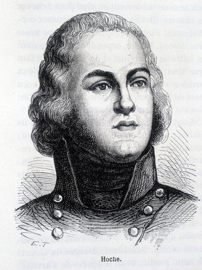 Retrato de Louis Lazare Hoche (1768-1797), general francés - en "L