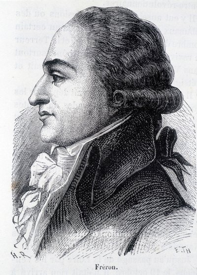 Retrato de Louis Marie Stanislas Freron (1754-1802), publicista francés - en “L