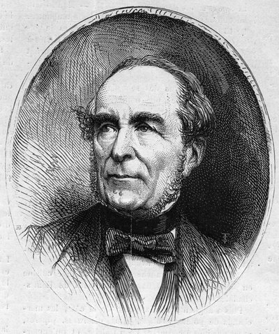 Retrato de Louis Vitet (1802-1873), político francés. Grabado en 
