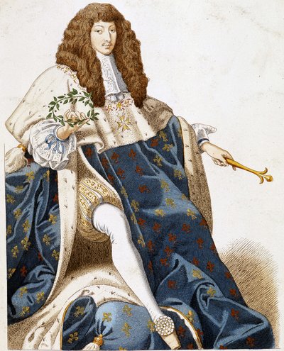 Retrato de Luis XIV, joven de French School