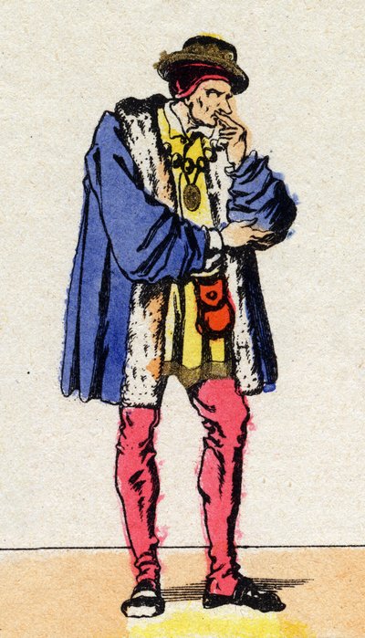 Retrato de Luis XI (1423-1483), Rey de Francia. de French School