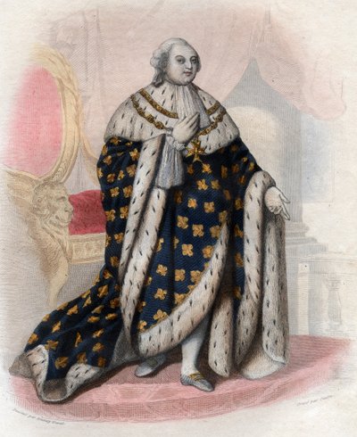 Retrato de Luis XVI de Francia (1754-1793), Rey de Francia de French School