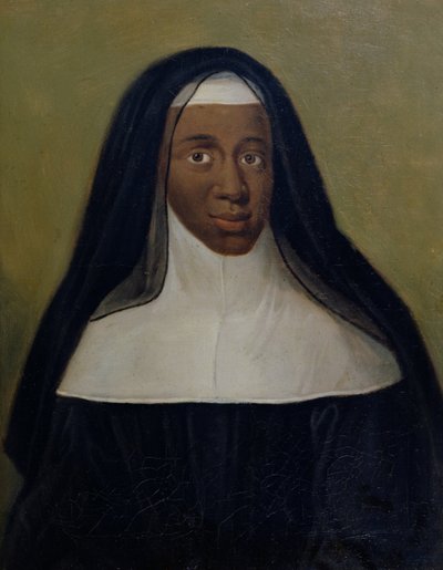 Retrato de Louise-Marie-Therese (1664-1732) La Monja Negra de Moret de French School