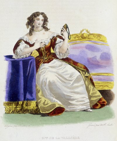 Retrato de Louise Françoise de la Vallière (1644 - 1710) de French School