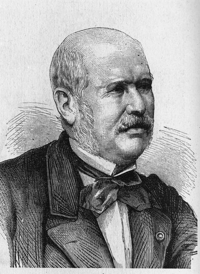 Retrato de M.F.E. Belgrand (1810 - 1878) - en "Album de la Ciencia; eruditos ilustres; Grandes descubrimientos" 1896 de French School