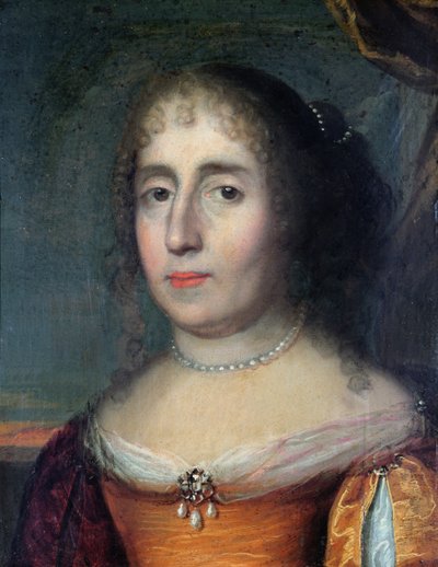 Retrato de Madame de Scudery de French School