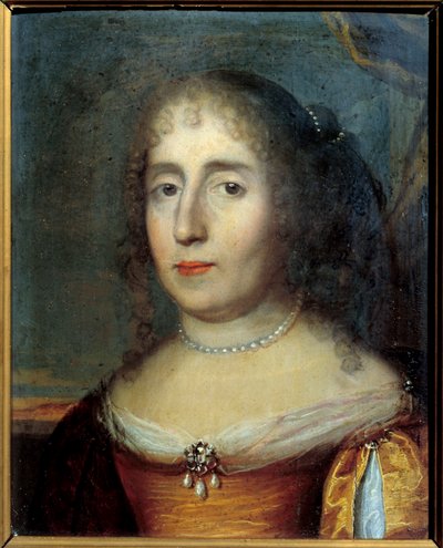 Retrato de Madame de Scudery (o Madeleine de Scuderi, 1607-1701, mujer de letras francesa). Pintura anónima de la escuela francesa de French School