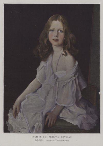 Retrato de Mademoiselle Daniela Grunelius de French School