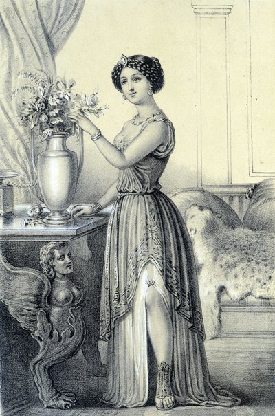 Retrato de Mademoiselle de Fontenay o Teresa (Theresa o Terezia) Cabarrus, conocida como Madame Tallien (Talien) - en “Galerie historique de la Revolution francaise” de Albert Maurin de French School