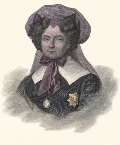 Retrato de María Federovna, Princesa de Wurtemberg (1759-1828), Emperatriz de Rusia. En “Retratos de Hombres Útiles” de French School