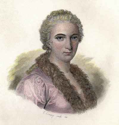Retrato de Maria Gaetana Agnesi de French School