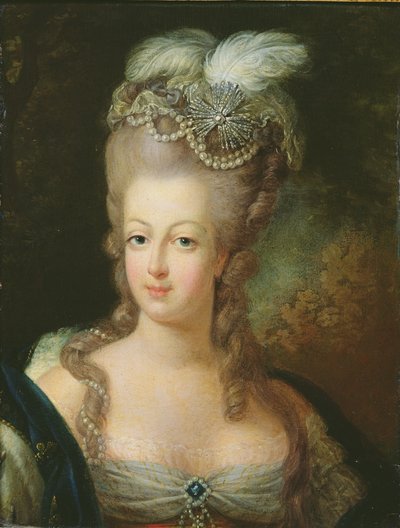 Retrato de Marie-Antoinette de Habsbourg-Lorraine (1755-93) de French School