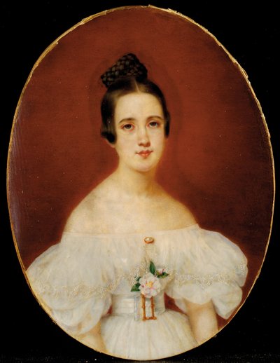 Retrato de Marie-Célestine De Gas, madre de Edgar Degas, c.1832-34 de French School