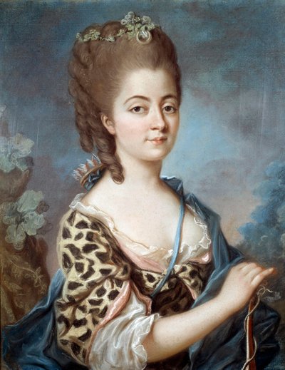 Retrato de Marie Aurora de Sajonia, abuela del escritor George Sand de French School