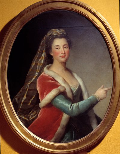 Retrato de Marie Desmares La Champmesle (1642-1698) actriz en el papel de Roxane de French School