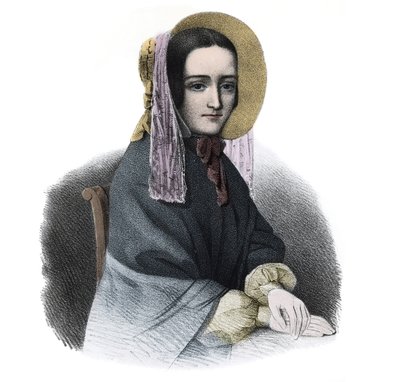 Retrato de Marie Fortunee Capelle, Marie Lafarge (Madame) (1816-1852) criminal francesa de French School