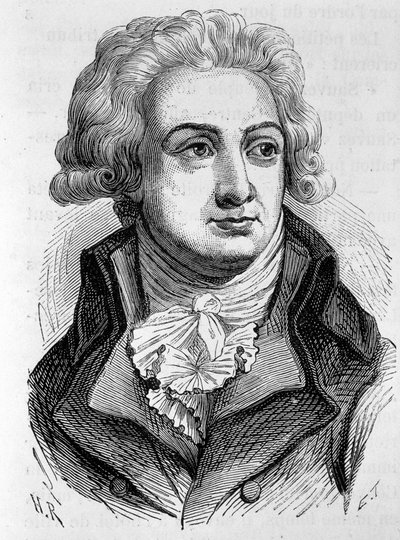 Retrato de Marie Jean Herault de Sechelles (1759-1794), político francés - en "L