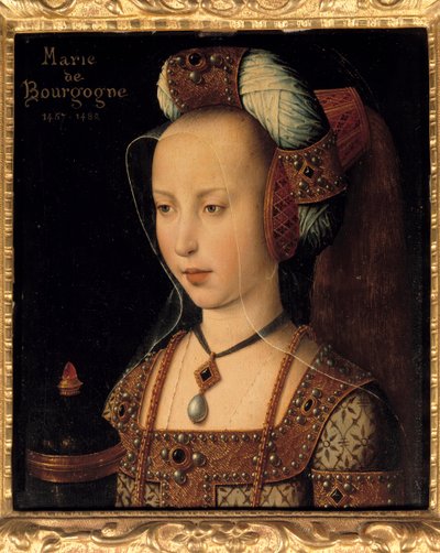 Retrato de María de Borgoña (1457-1482), Duquesa y Condesa de Borgoña de French School