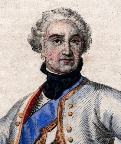 Retrato de Maurice de Saxe (1696-1750), militar alemán al servicio de Francia y Mariscal General de Francia de French School