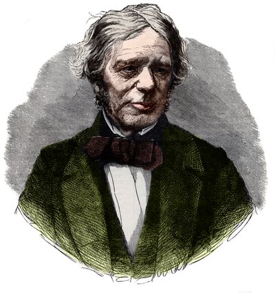 Retrato de Michael Faraday (1791-1867), químico y físico inglés de French School
