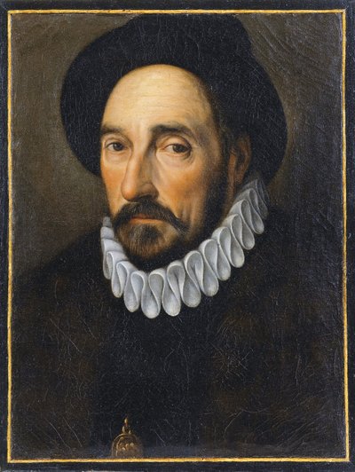 Retrato de Michel de Montaigne de French School