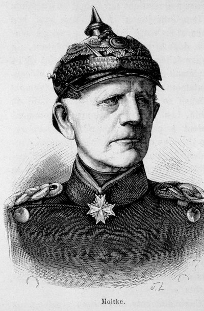 Retrato de Moltke, Mariscal de Campo Alemán (1800 - 1891) - en “L