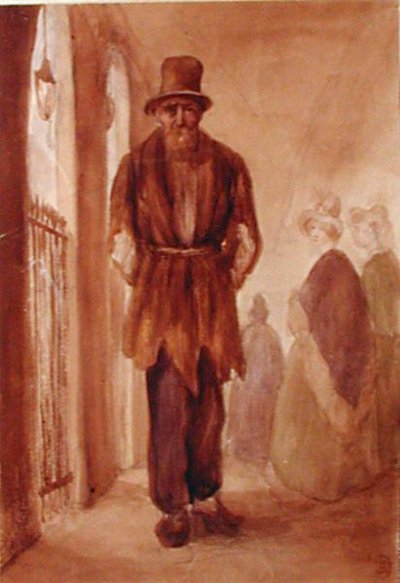 Retrato de Monsieur Chodruc-Duclos en el Palais Royal, c.1820 de French School